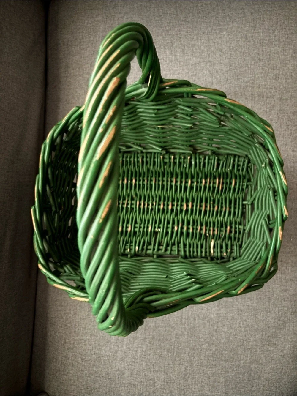 Home basket green sturdy 16” x 14” x 16” high